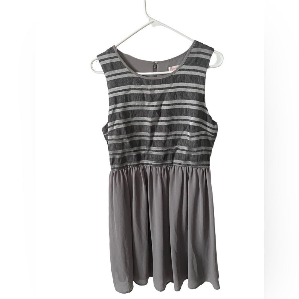 Pixley Silver Striped Dress